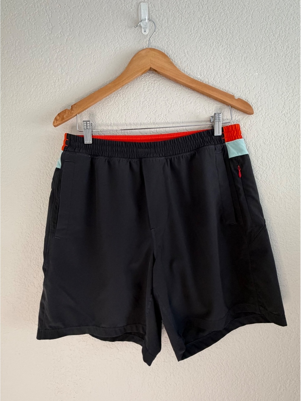 Birddogs Boom Classic Lined Shorts Mens Size L Charcoal Orange Mint Athletic